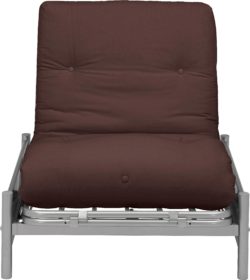 ColourMatch - Single - Futon - Sofa Bed with Mattress - Chocolate